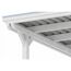 Einzelcarport 'Emsland' weiß 340 x 846 cm mit Stahl-Dachplatten