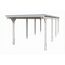 Einzelcarport 'Emsland' weiß 340 x 846 cm mit EPDM-Dach