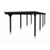 Einzelcarport 'Emsland' anthrazit 340 x 846 cm mit EPDM-Dach