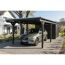 Einzelcarport 'Emsland' anthrazit 340 x 846 cm mit EPDM-Dach