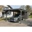 Einzelcarport 'Emsland' schiefergrau 340 x 846 cm mit EPDM-Dach