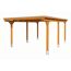 Einzelcarport 'Emsland' Eiche hell 402 x 604 cm mit Stahl-Dachplatten