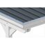 Einzelcarport 'Emsland' weiß 402 x 604 cm mit Stahl-Dachplatten
