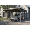 Einzelcarport 'Emsland' schiefergrau 402 x 604 cm mit EPDM-Dach