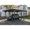 Einzelcarport 'Emsland' schiefergrau 402 x 604 cm mit EPDM-Dach