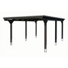 Einzelcarport 'Emsland' schiefergrau 402 x 604 cm mit EPDM-Dach