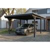 Einzelcarport 'Emsland' anthrazit 402 x 604 cm mit EPDM-Dach