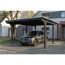 Einzelcarport 'Emsland' anthrazit 402 x 604 cm mit EPDM-Dach