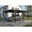 Einzelcarport 'Emsland' anthrazit 402 x 604 cm mit EPDM-Dach