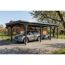 Einzelcarport 'Emsland' anthrazit 402 x 846 cm mit EPDM-Dach