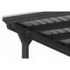 Einzelcarport 'Emsland' anthrazit 402 x 846 cm mit Stahl-Dachplatten