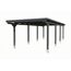 Einzelcarport 'Emsland' schiefergrau 402 x 846 cm mit EPDM-Dach
