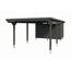 Einzelcarport 'Emsland' schiefergrau 402 x 846 cm mit EPDM-Dach