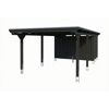 Einzelcarport 'Emsland' anthrazit 402 x 846 cm mit EPDM-Dach