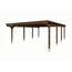 Doppelcarport 'Emsland' nussbaumfarben 609 x 846 cm mit EPDM-Dach