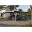 Doppelcarport 'Emsland' schiefergrau 609 x 846 cm mit Stahl-Dachplatten