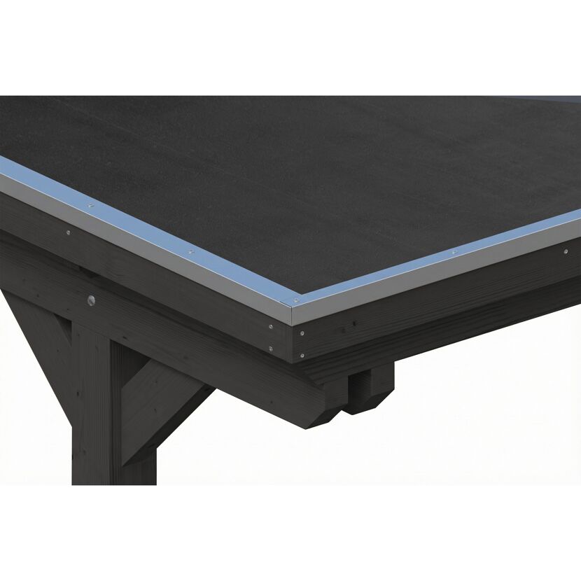 Doppelcarport 'Emsland' anthrazit 609 x 846 cm mit EPDM-Dach