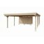 Doppelcarport 'Emsland' naturfarben 609 x 846 cm mit Stahl-Dachplatten