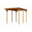 Einzelcarport 'Emsland Caravan' Eiche hell 402 x 604 cm mit Stahl-Dachplatten