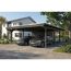 Einzelcarport 'Emsland' anthrazit 609 x 846 cm mit EPDM-Dach