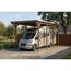 Einzelcarport 'Emsland Caravan' nussbaumfarben 402 x 846 cm mit Stahl-Dachplatten