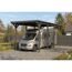 Einzelcarport 'Emsland Caravan' schiefergrau 402 x 846 cm, Stahl-Dachplatten mit Antikondensvlies