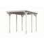 Einzelcarport 'Emsland Caravan' weiß 402 x 604 cm mit Stahl-Dachplatten