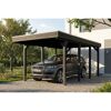 Einzelcarport 'Friesland' anthrazit 320 x 555 cm mit EPDM-Dach