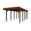 Einzelcarport 'Friesland' nussbaumfarben 320 x 708 cm mit Stahl-Dachplatten