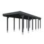 Einzelcarport 'Friesland' schiefergrau 320 x 860 cm mit Stahl-Dachplatten