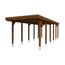 Einzelcarport 'Friesland' nussbaumfarben 320 x 860 cm mit Stahl-Dachplatten