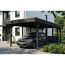 Einzelcarport 'Friesland' anthrazit 320 x 708 cm mit EPDM-Dach