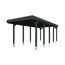 Einzelcarport 'Friesland' anthrazit 320 x 708 cm mit EPDM-Dach