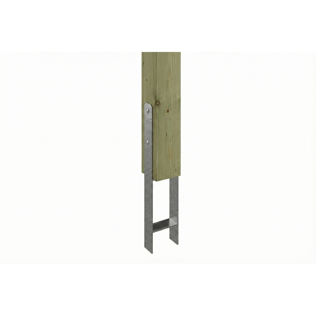 Einzelcarport 'Friesland' grün imprägniert 320 x 708 cm mit EPDM-Dach