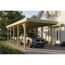 Einzelcarport 'Friesland' grün imprägniert 320 x 860 cm mit EPDM-Dach