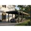 Einzelcarport 'Friesland' anthrazit 320 x 860 cm mit EPDM-Dach