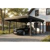 Einzelcarport 'Friesland' anthrazit 402 x 555 cm mit Stahl-Dachplatten