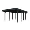 Einzelcarport 'Friesland' anthrazit 402 x 708 cm mit Stahl-Dachplatten