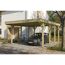 Einzelcarport 'Friesland' grün imprägniert 402 x 555 cm mit EPDM-Dach,