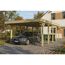 Einzelcarport 'Friesland' grün imprägniert 402 x 708 cm mit EPDM-Dach
