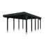 Einzelcarport 'Friesland' anthrazit 402 x 708 cm mit EPDM-Dach