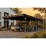 Einzelcarport 'Friesland' anthrazit 402 x 860 cm mit EPDM-Dach