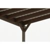 Doppelcarport 'Friesland' nussbaumfarben 546 x 555 cm mit Stahl-Dachplatten