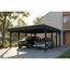 Doppelcarport 'Friesland' anthrazit 546 x 555 cm mit EPDM-Dach