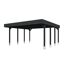 Doppelcarport 'Friesland' anthrazit 546 x 555 cm mit EPDM-Dach