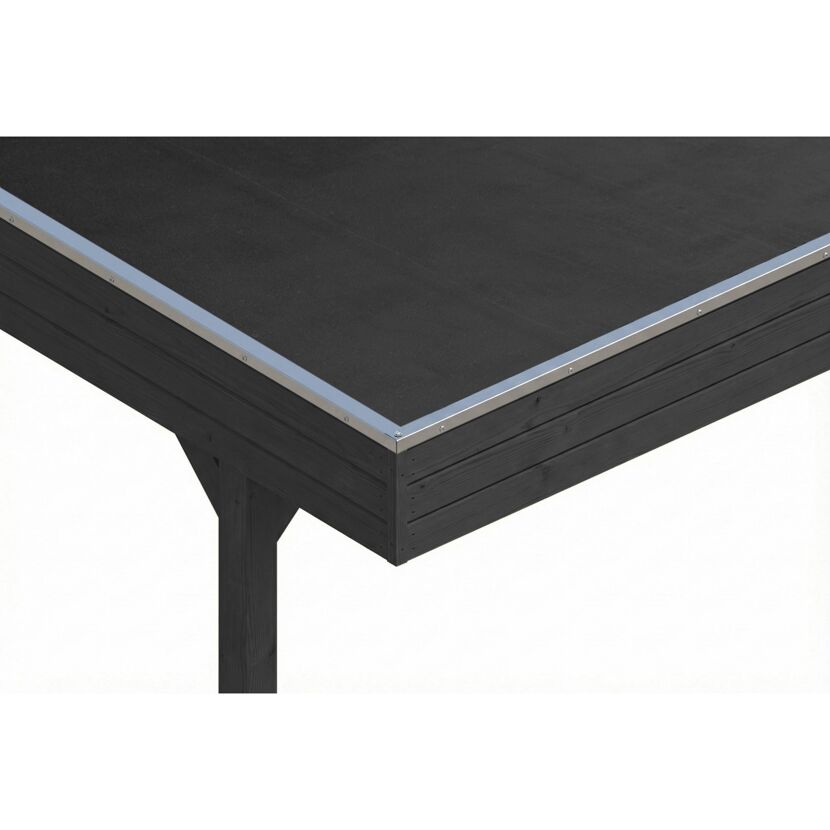 Doppelcarport 'Friesland' anthrazit 546 x 555 cm mit EPDM-Dach