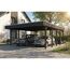 Doppelcarport 'Friesland' anthrazit 546 x 708 cm mit EPDM-Dach