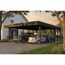 Doppelcarport 'Friesland' anthrazit 546 x 860 cm mit Stahl-Dachplatten