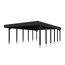 Doppelcarport 'Friesland' anthrazit 546 x 860 cm mit Stahl-Dachplatten