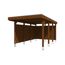 Einzelcarport 'Friesland' Set A nussbaumfarben 320 x 555 cm mit Seiten- und Rückwand